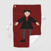 Cute Halloween Vampire Golfhanddoek (Insitu)