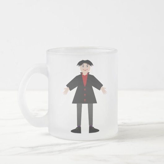 Cute Halloween Vampire Matglas Koffiemok (Links)
