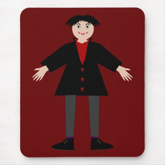Cute Halloween Vampire Muismat (Voorkant)