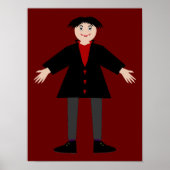 Cute Halloween Vampire Poster (Voorkant)