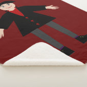 Cute Halloween Vampire Sherpa Deken (3/4)