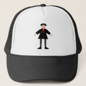 Cute Halloween Vampire Trucker Pet (Voorkant)