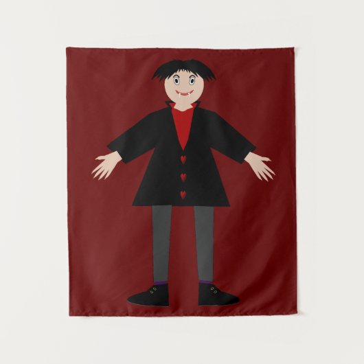 Cute Halloween Vampire Wandkleed (Voorkant)