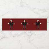 Cute Halloween Vampire Waterfles Etiket (Enkel label)