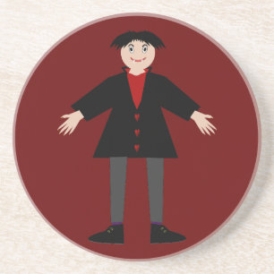 Cute Halloween Vampire Zandsteen Onderzetter