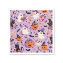 Cute Halloween vierkante servet