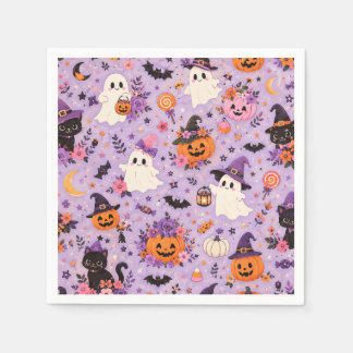 Cute Halloween vierkante servet