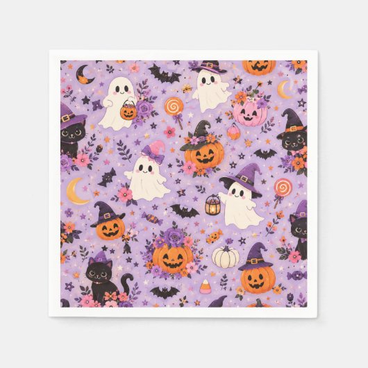 Cute Halloween vierkante servet (Voorkant)