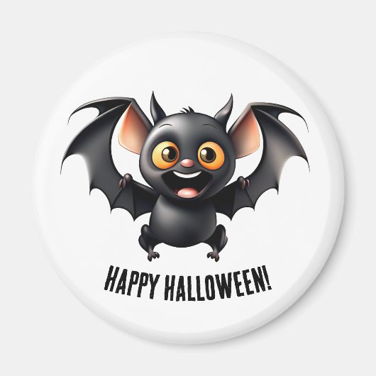 Cute Halloween Vleermuis Magneet (Voorkant)