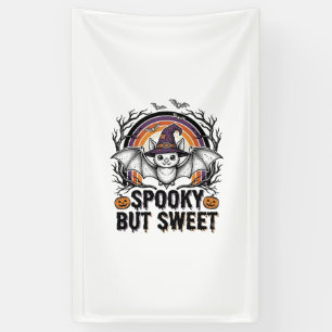 Cute Halloween Vleermuis Vintage Gravure Griezige  Spandoek