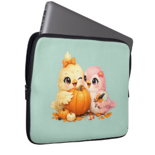 Cute Halloween Vogel Vrienden Laptop Hoes