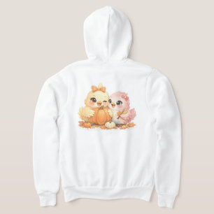 Cute Halloween Vogel Vrienden Zip Hoodie