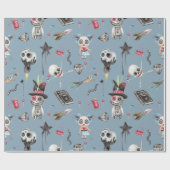 Cute Halloween Vooddoo Dolls & Attributen Cadeaupapier (Vlak)