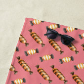 Cute Halloween waterverf snoepjes Bath Towel Set Strandlaken (In situ)
