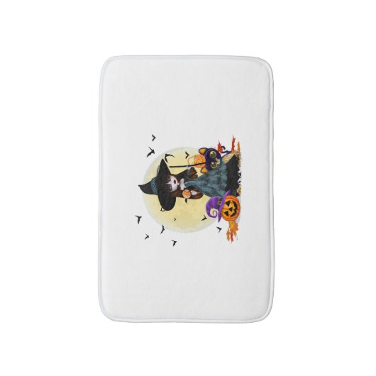 Cute Halloween Witch Badmat (Voorkant Verticaal)