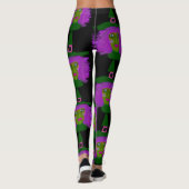 Cute Halloween Witch Black Leggings (Achterkant)