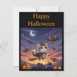 Cute Halloween Witch Briefkaart