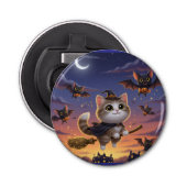 Cute Halloween Witch Button Flesopener (Voorkant)