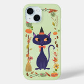 Cute Halloween Witch Cat Case-Mate iPhone Case (Achterkant)