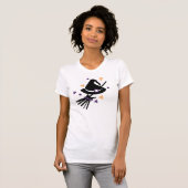 Cute Halloween Witch Confetti Costume Party T-shirt (Voorkant volledig)