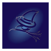 Cute Halloween witch Foto Afdruk (Voorkant)