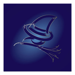 Cute Halloween witch Foto Afdruk