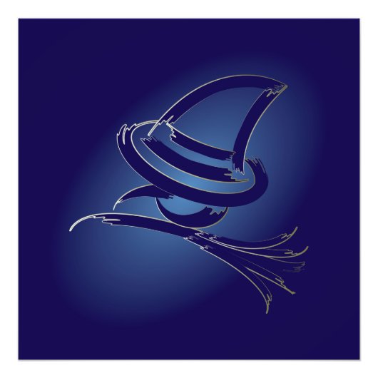 Cute Halloween witch Foto Afdruk (Voorkant)