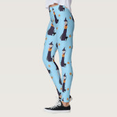 Cute Halloween Witch, Happy Pumpkin en Black Cat Leggings (Links)
