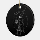 Cute Halloween Witch Keramisch Ornament (Links)