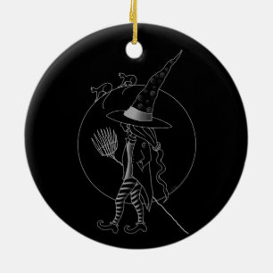 Cute Halloween Witch Keramisch Ornament