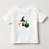 Cute Halloween Witch Kinder Shirts (Voorkant)