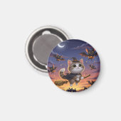 Cute Halloween Witch Magneet (Voorkant / Achterkant)