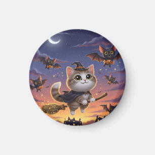 Cute Halloween Witch Magneet