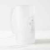 Cute Halloween Witch Matglas Bierpul (Voorkant links)