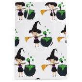 Cute Halloween Witch Medium Cadeauzakje (Voorkant)