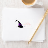 Cute Halloween Witch Pet Persoonlijk adres Etiket (Insitu)