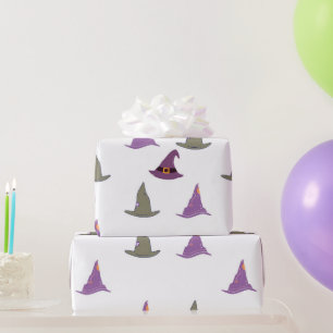 Cute Halloween Witch petten Kinder Party Gift Cadeaupapier