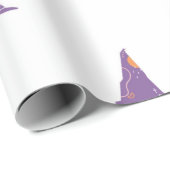 Cute Halloween Witch petten Kinder Party Gift Cadeaupapier (Rol Hoek)