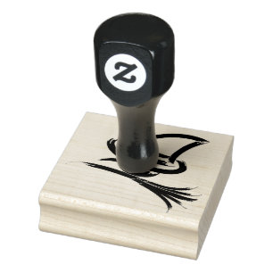 Cute Halloween witch Rubberstempel