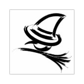 Cute Halloween witch Rubberstempel (Afrduk)