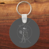Cute Halloween Witch Sleutelhanger (Voorkant)