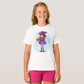Cute Halloween Witch T-shirt (Voorkant volledig)