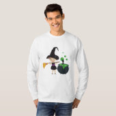 Cute Halloween Witch T-shirt (Voorkant volledig)