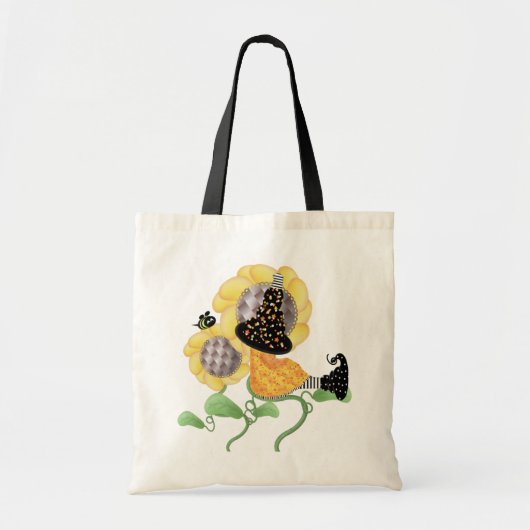 Cute Halloween Witch Tote Bag (Voorkant)