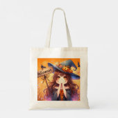 Cute Halloween Witch Tote Bag (Achterkant)