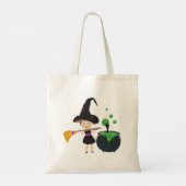 Cute Halloween Witch Tote Bag (Achterkant)