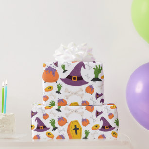 Cute Halloween Witches Kinder Gift Wrapping Paper Cadeaupapier