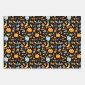 Cute Halloween | Witte pompoenen gehakt Inpakpapier Vel (Voorkant)