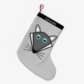Cute Halloween Wolf Aangepaste kerststop Kleine Kerstsok (Voorkant (Hangend))