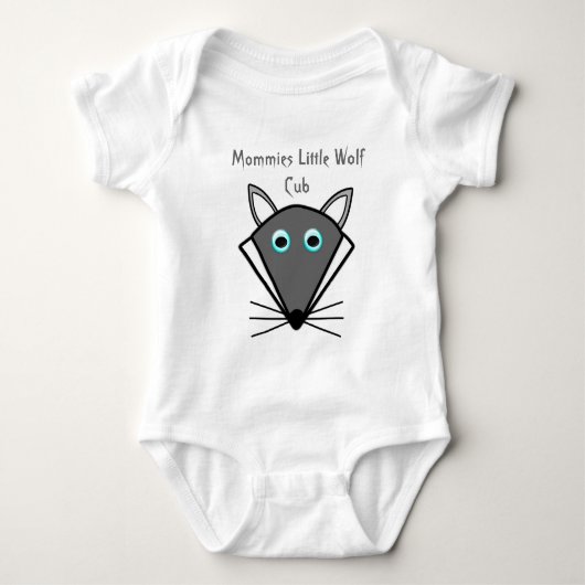Cute Halloween Wolf Custom Baby Creeper Romper (Voorkant)